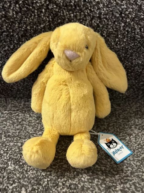 NEW JELLYCAT SMALL Bashful Sunshine Bunny Rabbit Soft Toy Comforter