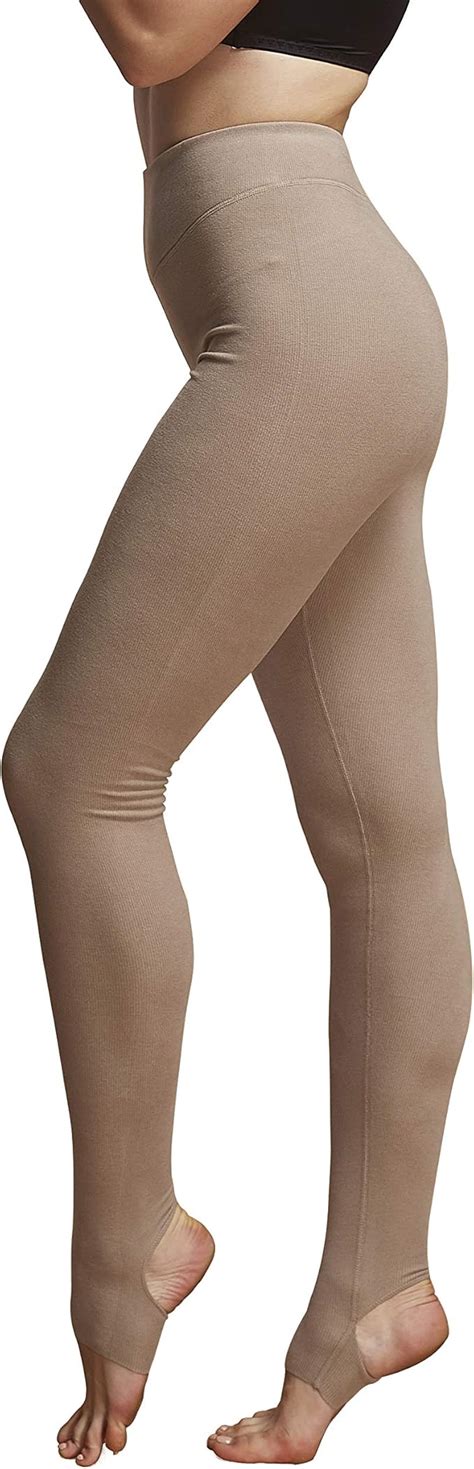 Zylioo Women S Winter Warm Fleece Lined Stirrup Leggings High Waist