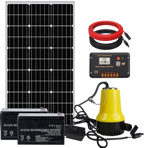 Pumplus All In One 100W Solar Well Pump System Large Flow 18GPM 100W