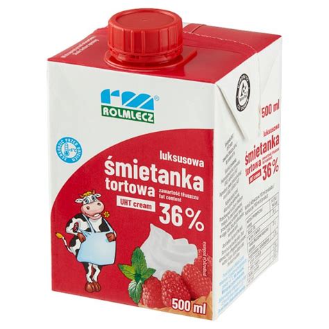 Rolmlecz Luksusowa śmietanka tortowa UHT 36 500 ml 1 szt 0 200 litr