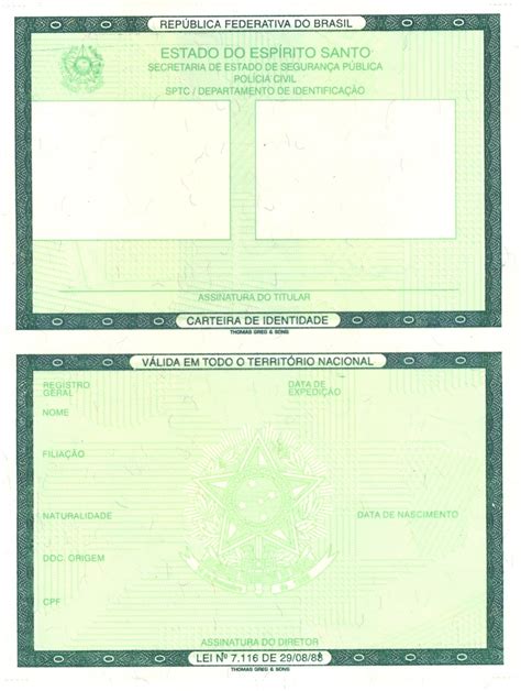 Proposta Torna Gratuita Renova O De Carteira De Identidade Dez