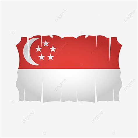 Vector De Bandera De Singapur Con Fondo Transparente Png Singapur