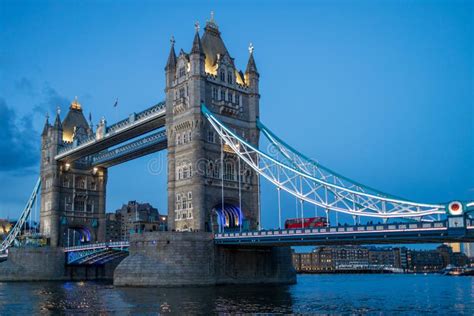 London The United Kingdom Tower Bridge On River Thames At Night