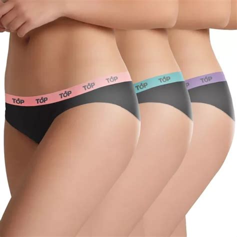 Bikini Algodón Pack 3 C3 Top Cuotas sin interés