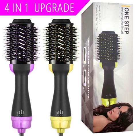 Pro In Curler One Step Hair Volumizer Salon Dryer Styler Hot Heat Air Comb Straightener