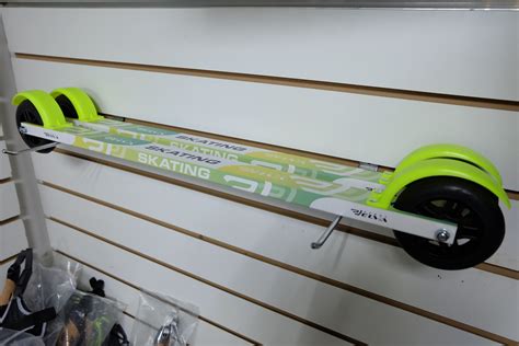 Лыжероллеры коньковые ELVA SK680R, 100 мм, каучук, пластиковый диск ...