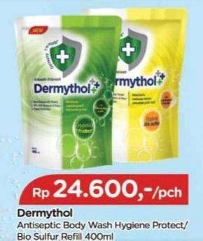 Promo Harga Dermythol Antiseptic Body Wash Bio Sulfur Hygiene Protect