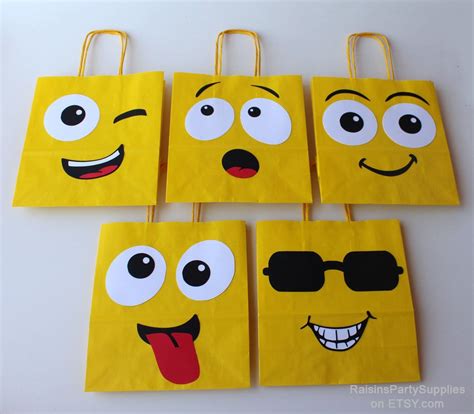 Emoji Smiley Bags Emoji Birthday Party Decorations For Emoji Birthday