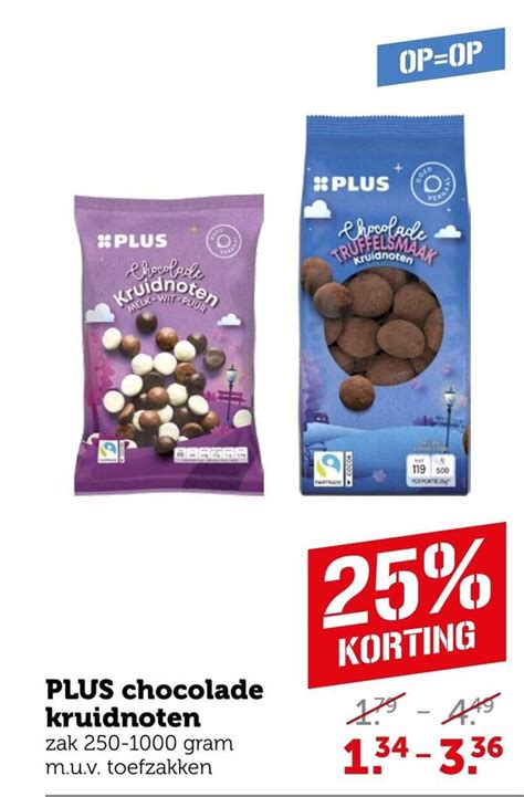 Plus Chocolade Kruidnoten Aanbieding Bij Coop