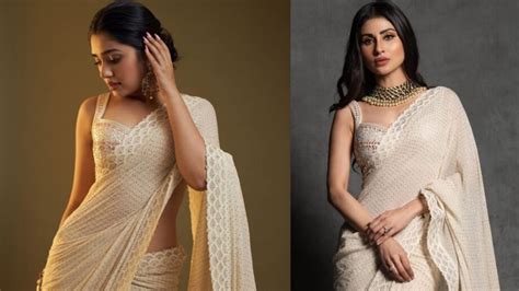 Fashion Battle Mouni Roy Or Krithi Shetty Who Wore The Ivory Mukaish