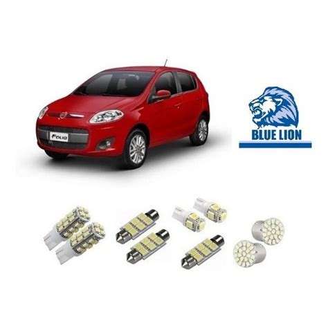 Kit Lampadas Leds Smd Pingo Teto Placa Re Fiat Novo Palio Shopee Brasil