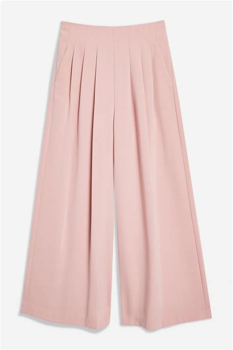 Crepe Pleat Culottes Topshop Pink Trousers Outfit Capsule Outfits Pink Culottes