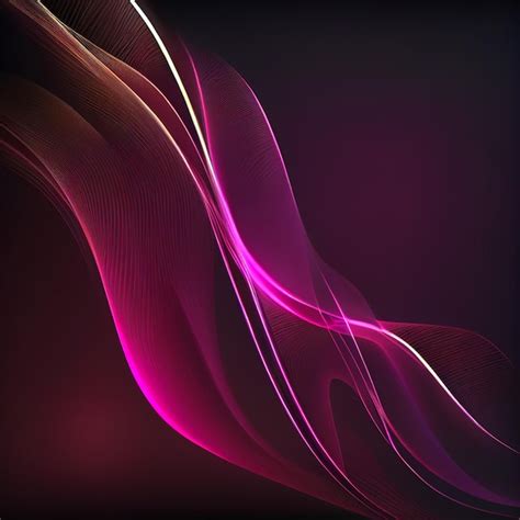 Premium Photo | A pink wave with a dark background