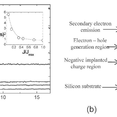 A Full Lines Evolution Of The Secondary Electron Emission Signal For