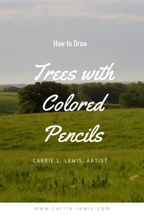 How to draw trees with colored pencil – Artofit