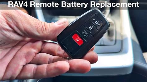 2019 2021 Toyota RAV4 How To Replace Remote Fob Battery Key YouTube