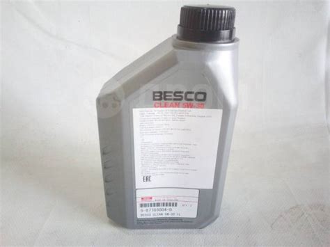 Масло моторное малозольное Besco Clean 5W30 1L 5877030040, 1,00 л. 4 ...