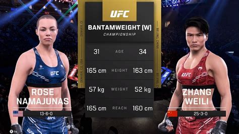 UFC 5 Clash Of The Champions Rose Namajunas Vs Zhang Weili Full