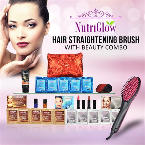 Buy Hair Straightening Brush With Beauty Combo Online At Best Price In