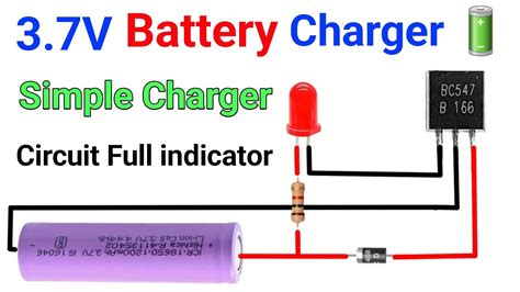 37v Lithium Battery Charger 🔋 Battery Charger Kaise Banaen Battery Charger Indicator Circuit