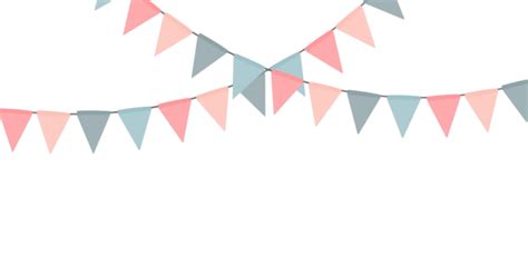 Party Garlands Vector Design Images Party Flag Garland Isolated On