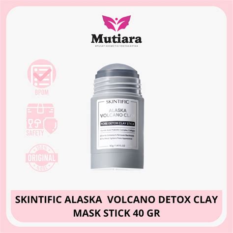 Jual Skintific Alaska Volcano Detox Clay Mask Stick Gr Shopee