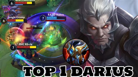 Wild Rift Darius Top 1 Darius Gameplay Darius Main Rank 1 Vs 5