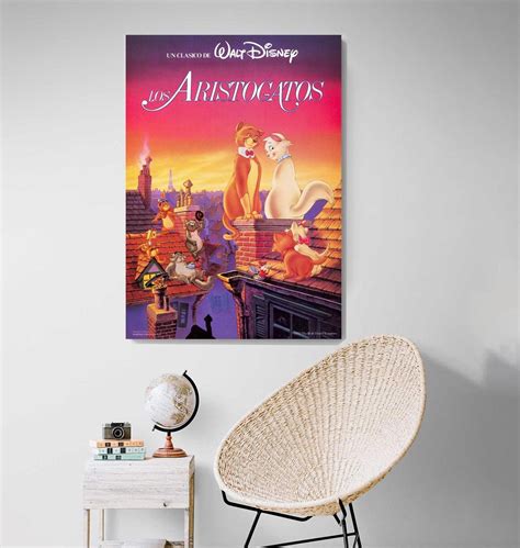 The Aristocats Movie Poster, HD Wall Art Canvas Painting for Home Decor ...