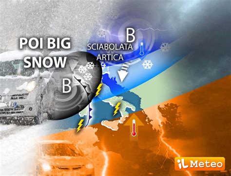 Meteo Nuova Settimana sarà Big Snow da Lunedì 4 nevicate fino in