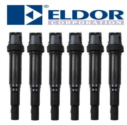 Ignition Coil Coils Set Pcs With Spark Plug Connector Fits Bmw Eldor