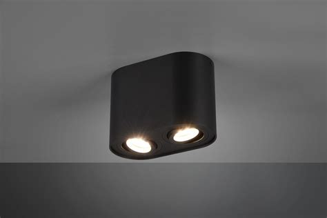 Trio Leuchten Plafondlamp Cookie 2L Zwart Mooielampen