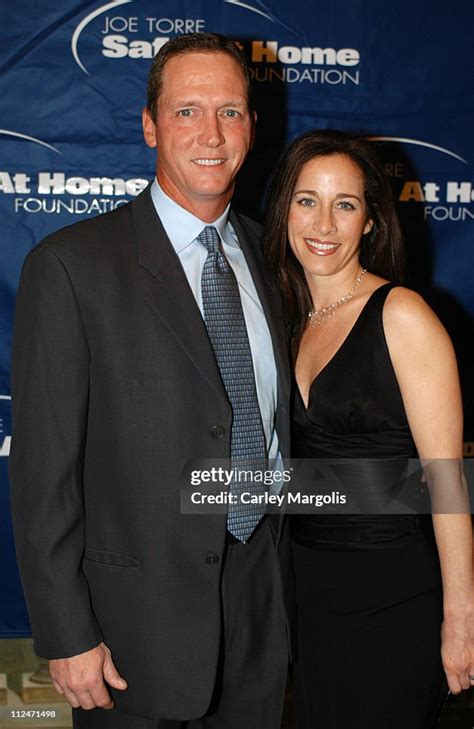 David Cone And Wife Lynn Cone During Joe Torre Safe At Home News