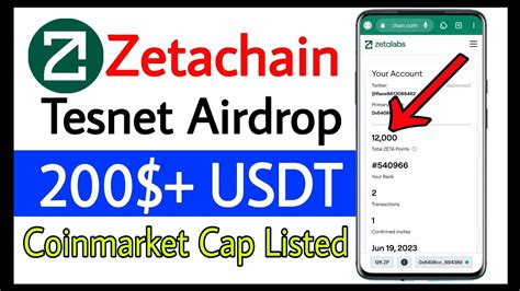 Zetachain Tesnet Airdrop Already Coinmarket Cap Listed Project