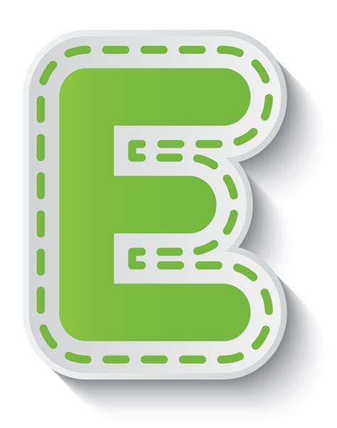 Letter E Alphabet Character Typography Element Png Photo