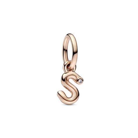 Charm Colgante Pandora Alfabeto Letra Min Scula S C