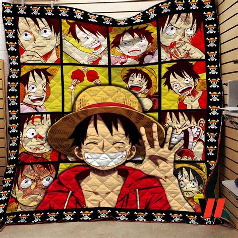 Monkey D Luffy Face One Piece Anime Blanket - Wiseabe Apparels