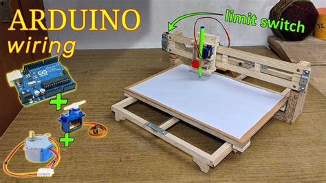 How To Wire Up Your Arduino Cnc Plotter Using Byj Steppers And Rc