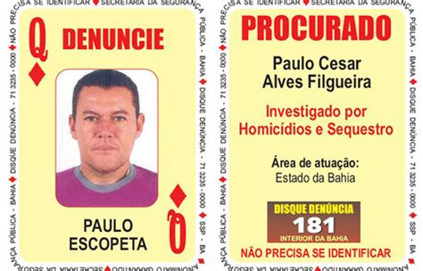 Baralho Do Crime Da Ssp Atualizado E Inclui Ex Policial