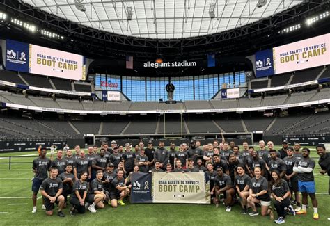 Las Vegas Raiders Usaa Host Salute To Service Nfl Boot Camp Sports