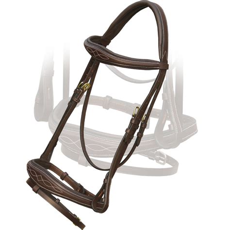 Exionpro Anatomic Fancy Padded Flash Bridle For Horse With Rein