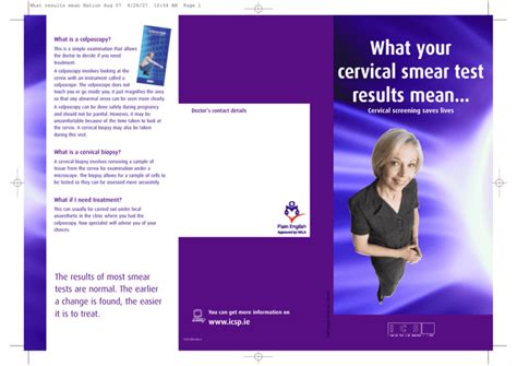 What your cervical smear test results mean