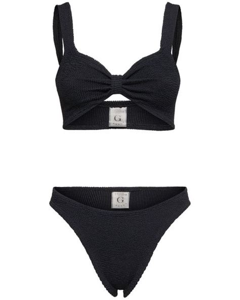 Hunza G Bonnie Bikini Set In Black Lyst