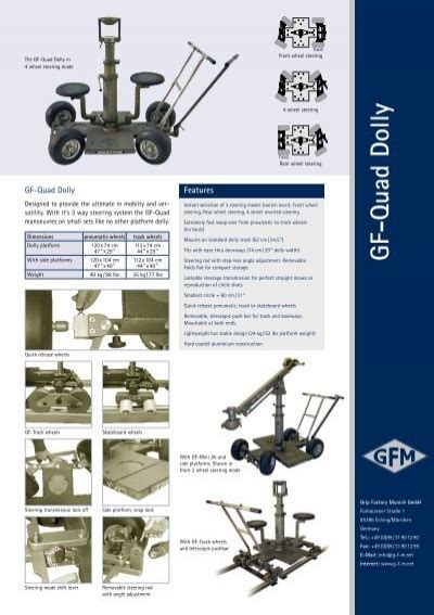 Gf Quad Dolly Flyer Grip Factory Munich Gmbh