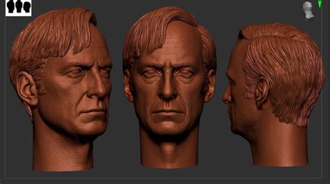 Saul Goodman Head 3D model 3D printable | CGTrader