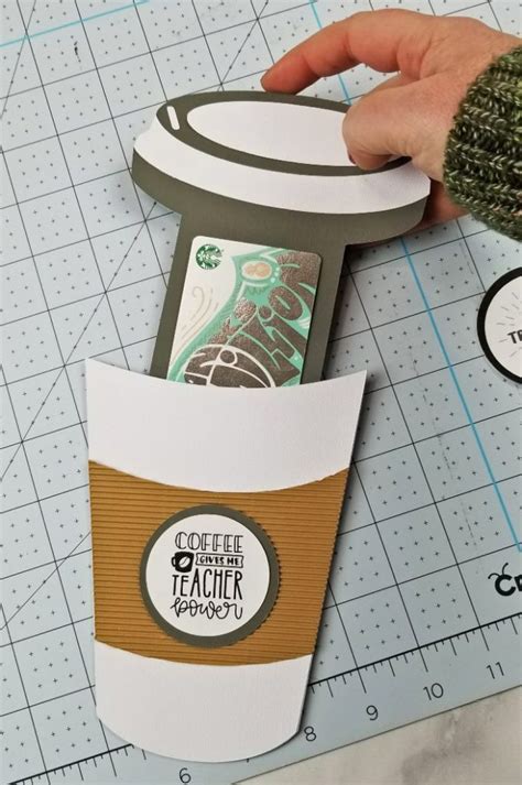 Free Coffee Cup Gift Card Holder Svg Svg Png Eps Dxf File