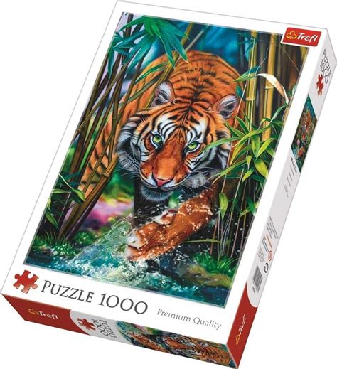 Puzzle Tiger Trefl 10528 1000 Pieces Jigsaw Puzzles Tigers Jigsaw