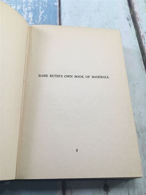 Babe Ruths Own Book Of Baseball 1928 By George Herman Ruth HARD COVER