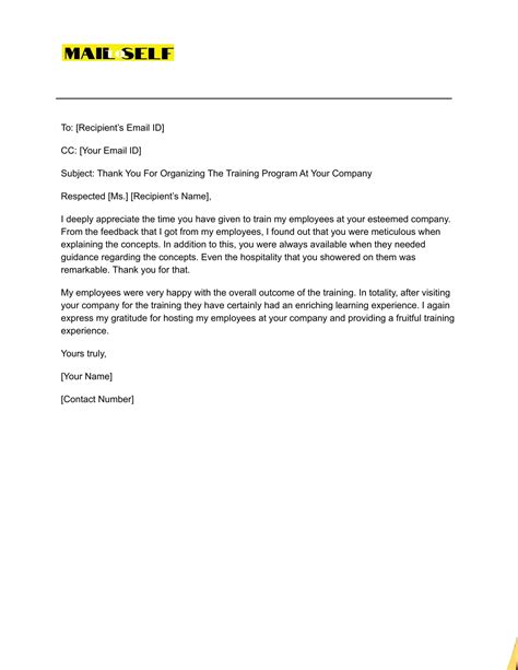 Thank You Letter After Visiting A Company How To Templates And Examples