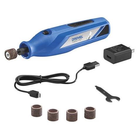 Dremel 7350 PET Rotary Tool 4 V 7 Pc Cordless Kit