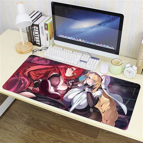 Kawaii Fashion Hentai Girl Mouse Pad Large Anime Desk Mat Luxury